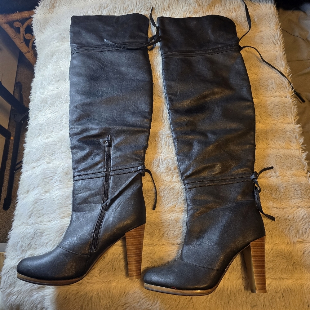 Over the Knee High Heel Boots